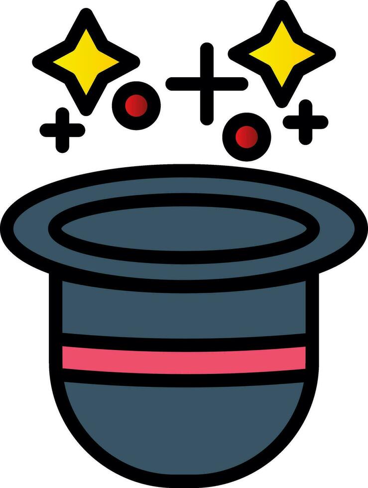 Magic Hat  Vector Icon Design