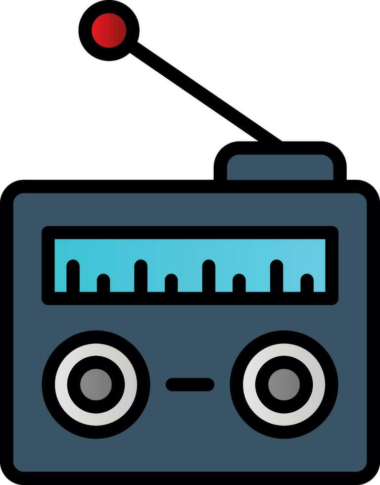 radio vector icono diseño