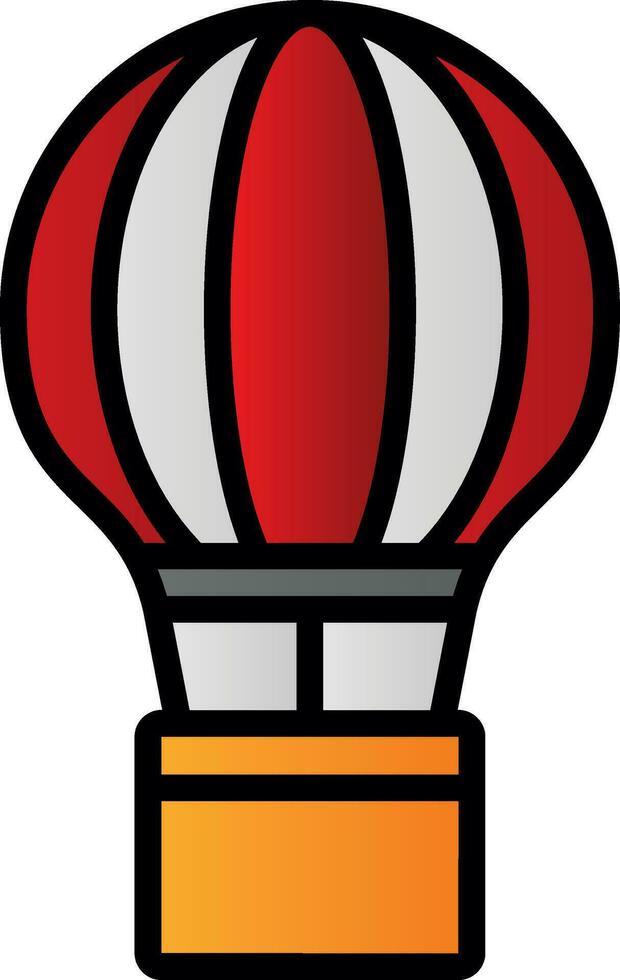 Hot Air Balloon  Vector Icon Design