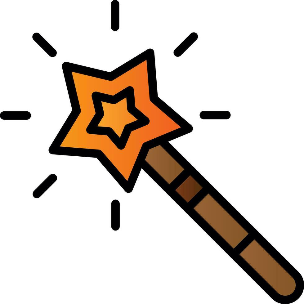 Magic Wand  Vector Icon Design