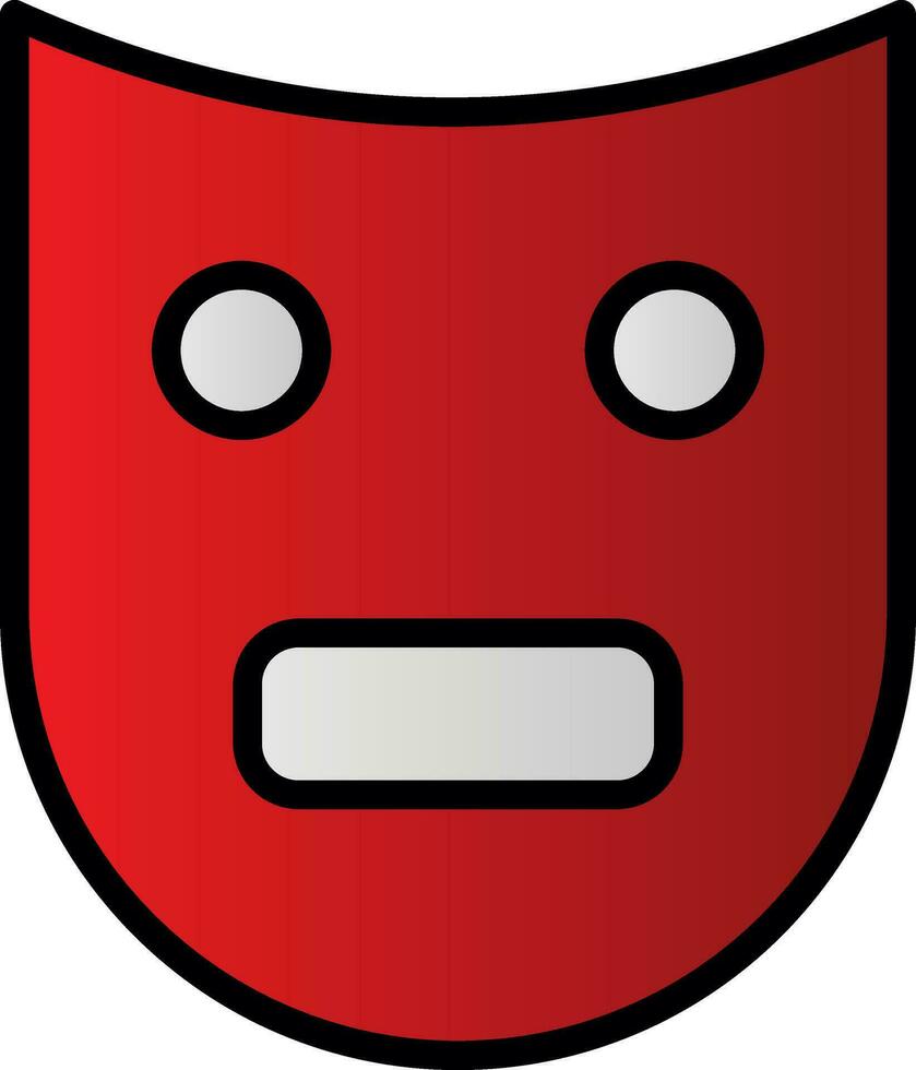 Theatre Mask  Vector Icon Design