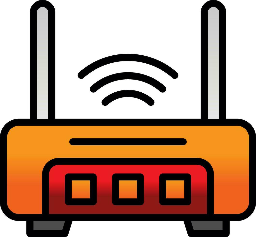 Router  Vector Icon Design