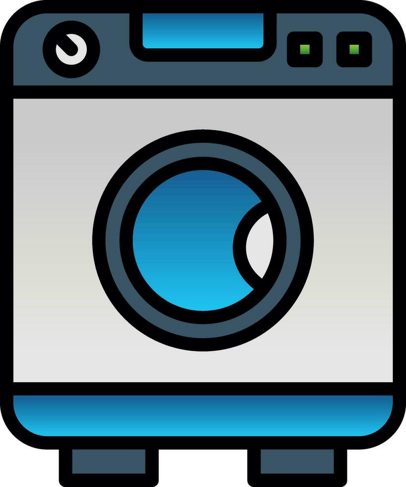 Washing Machine  Vector Icon Design