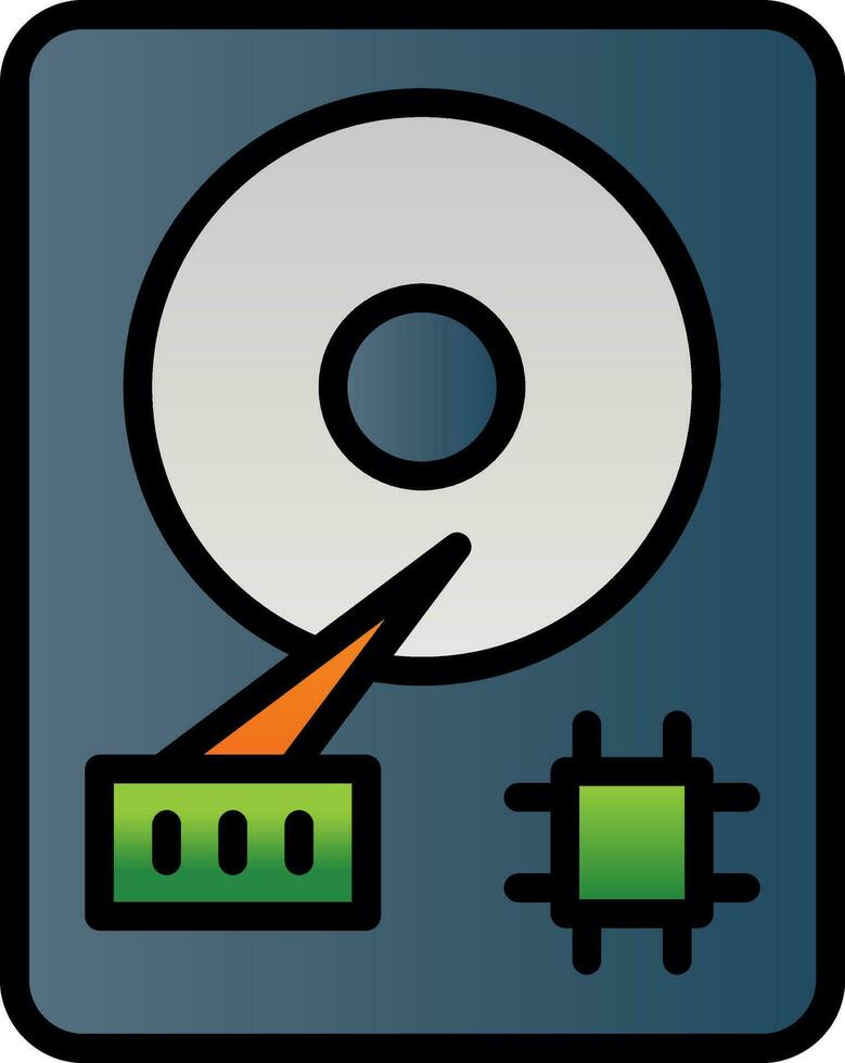 Hard Disk  Vector Icon Design