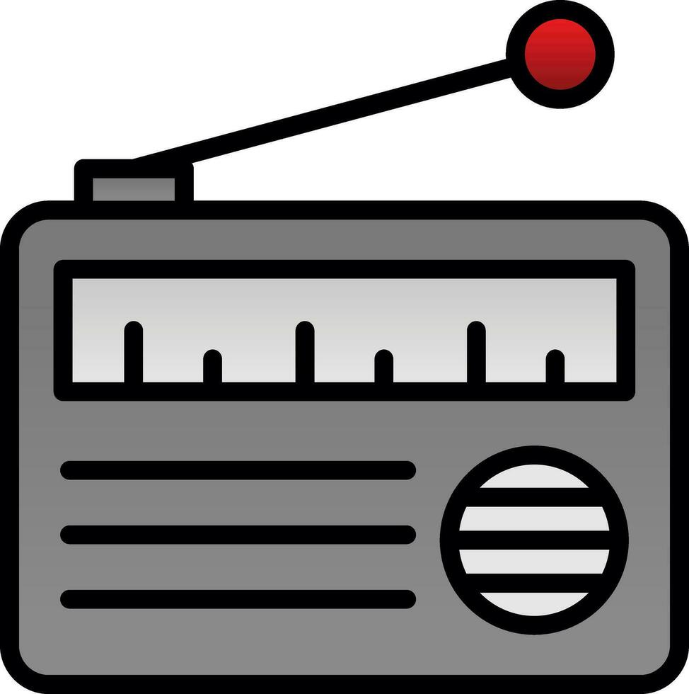 Radio  Vector Icon Design