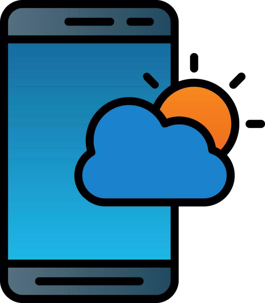 Weather App  Vector Icon Design