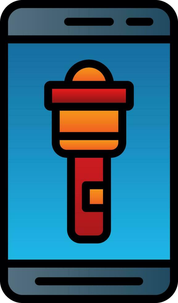 Flashlight  Vector Icon Design