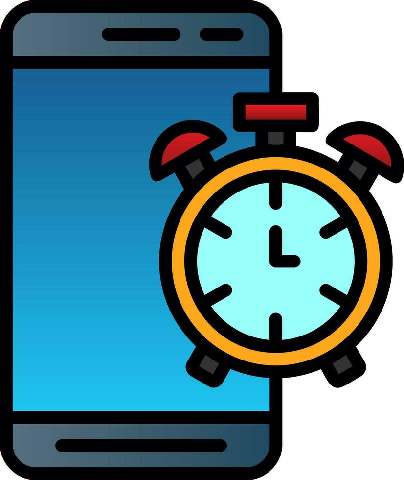 Mobile Alarm  Vector Icon Design