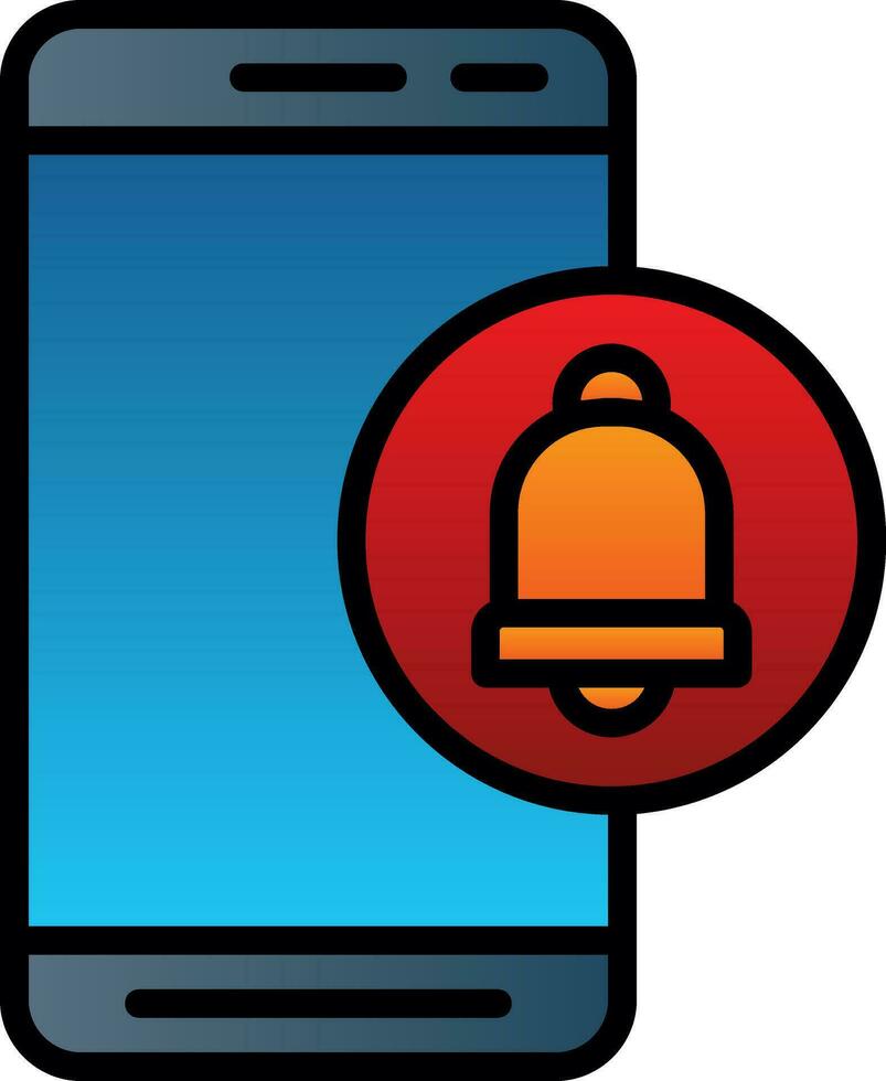 Mobile Alert  Vector Icon Design