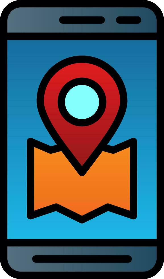 Location App  Vector Icon Design