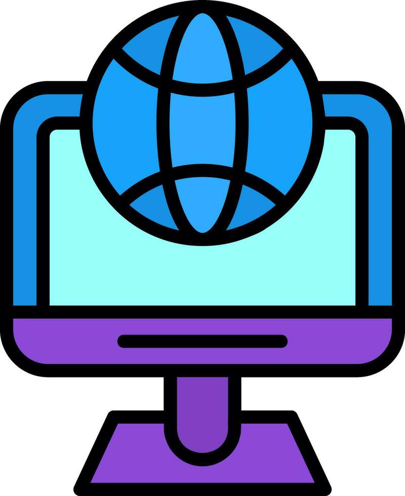 Online  Vector Icon Design
