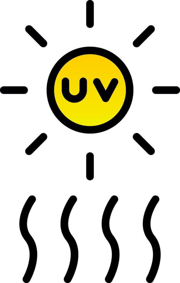 uv vector icono diseño