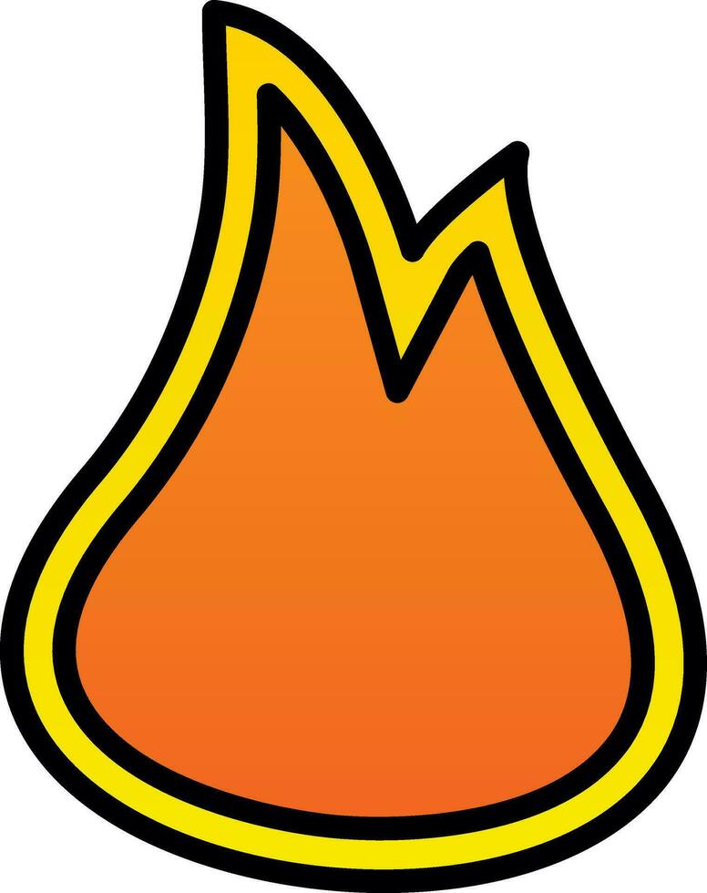 Flame  Vector Icon Design