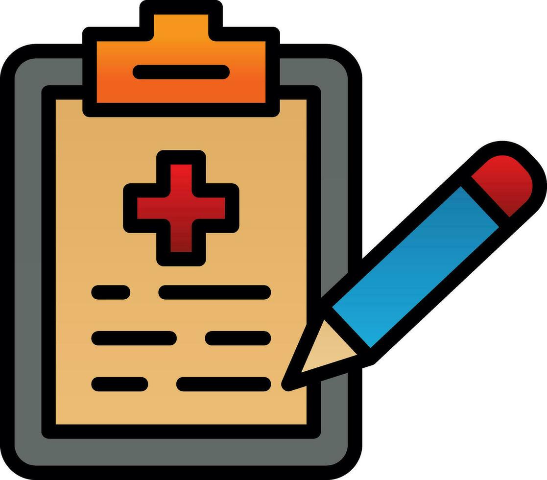 Medical Record  Vector Icon Design