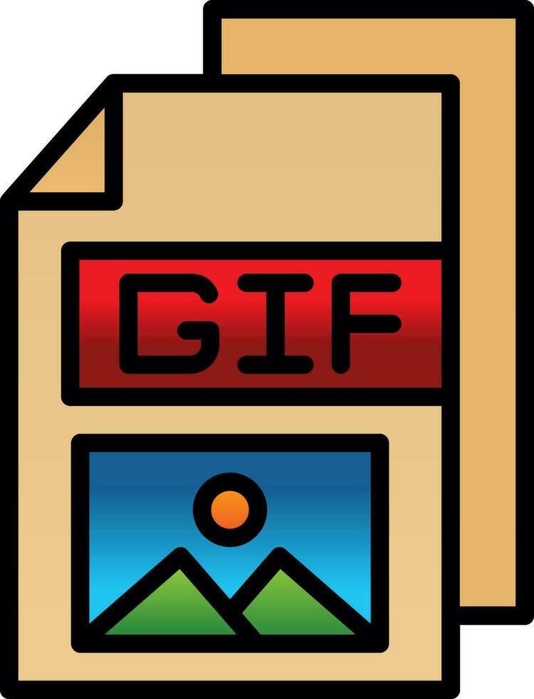 gif vector icono diseño