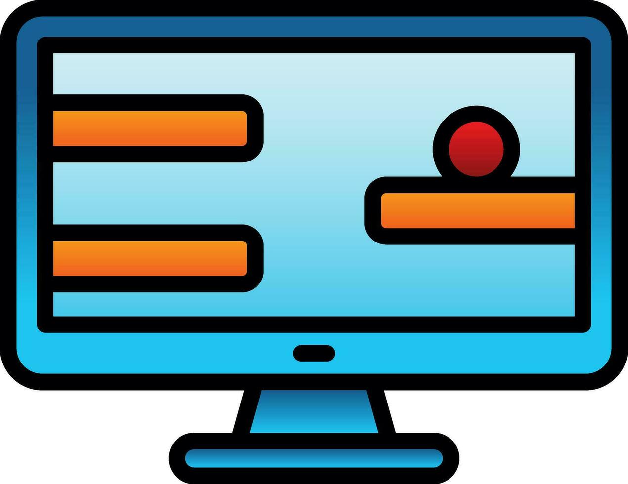 Online Game  Vector Icon Design