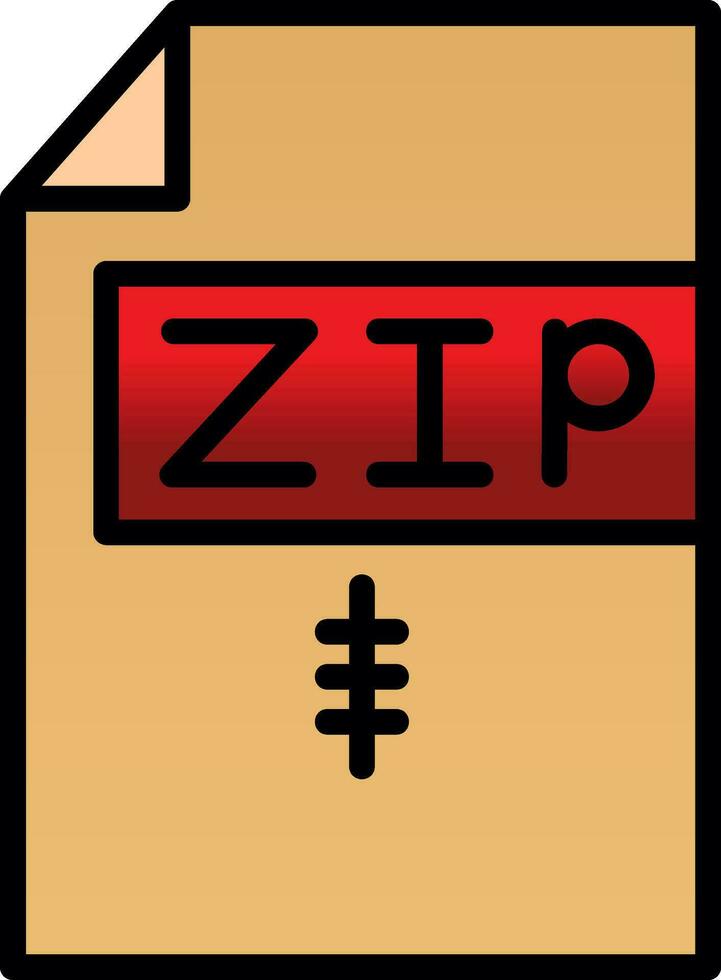 Zip  Vector Icon Design