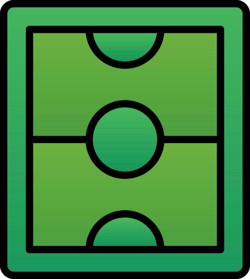 fútbol campo vector icono diseño