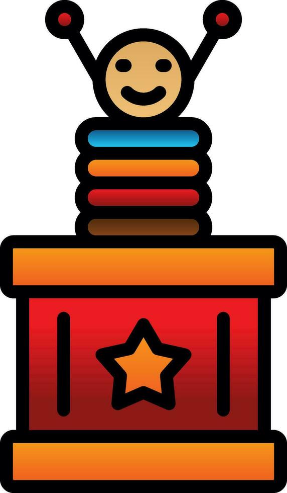 Surprise Box  Vector Icon Design