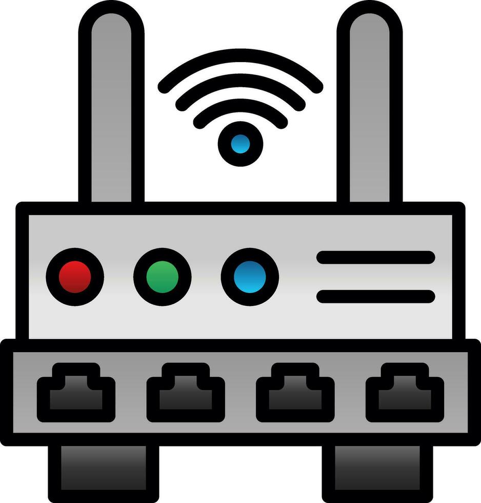 Wifi Router  Vector Icon Design