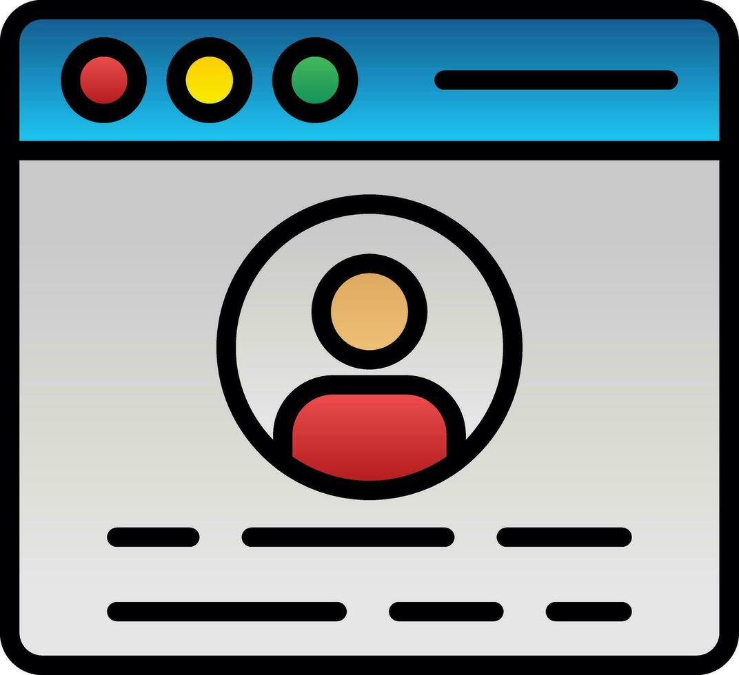 Profile  Vector Icon Design