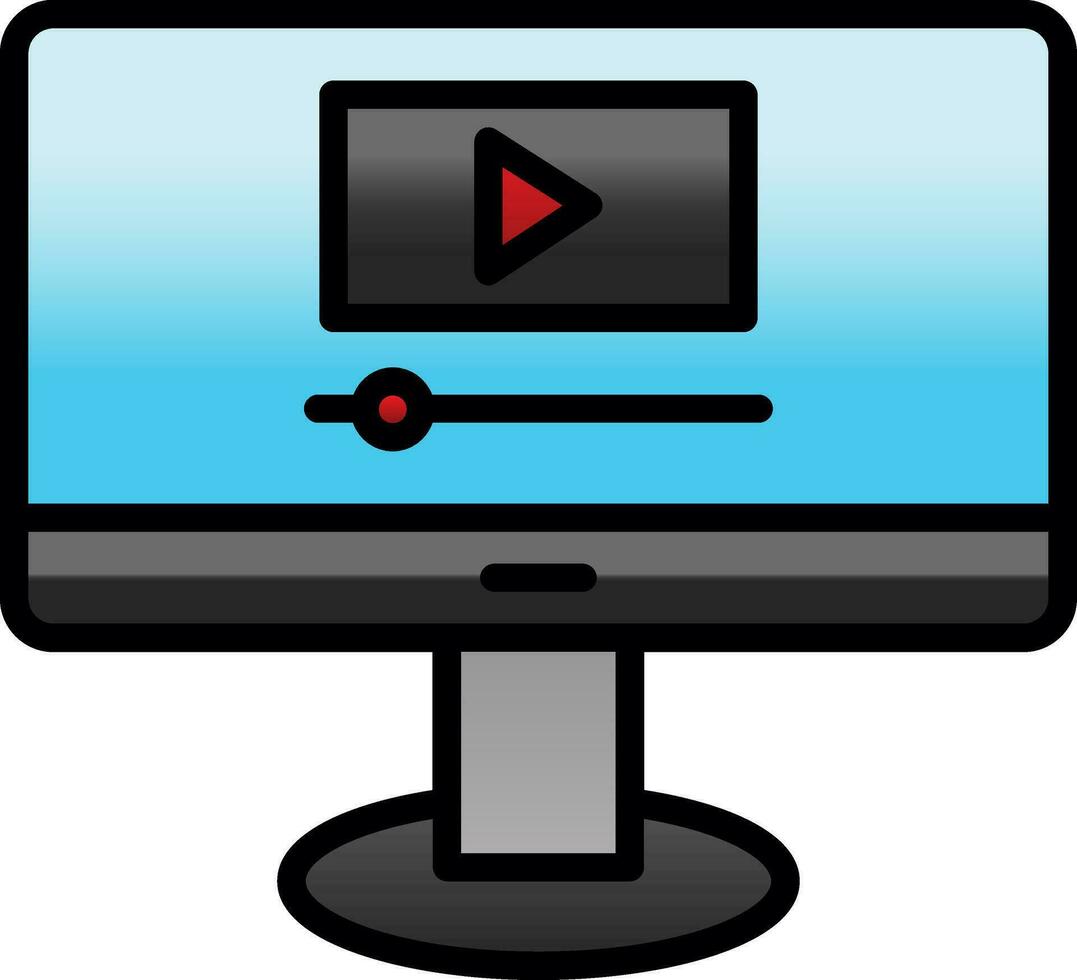 Video Streaming  Vector Icon Design