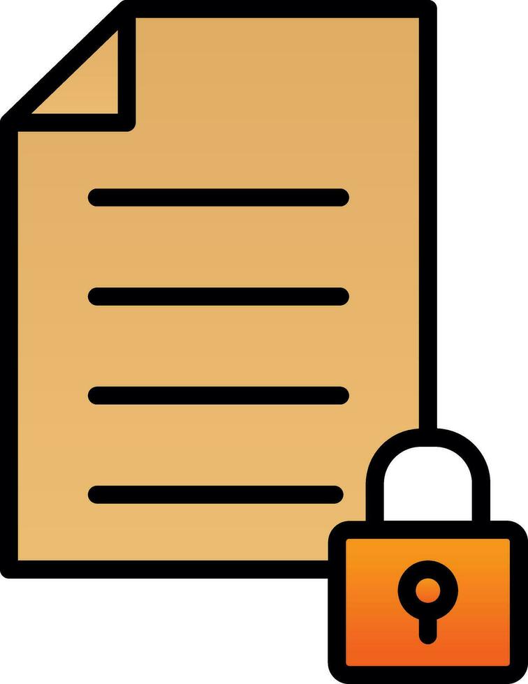 Locked Vector Icon Design