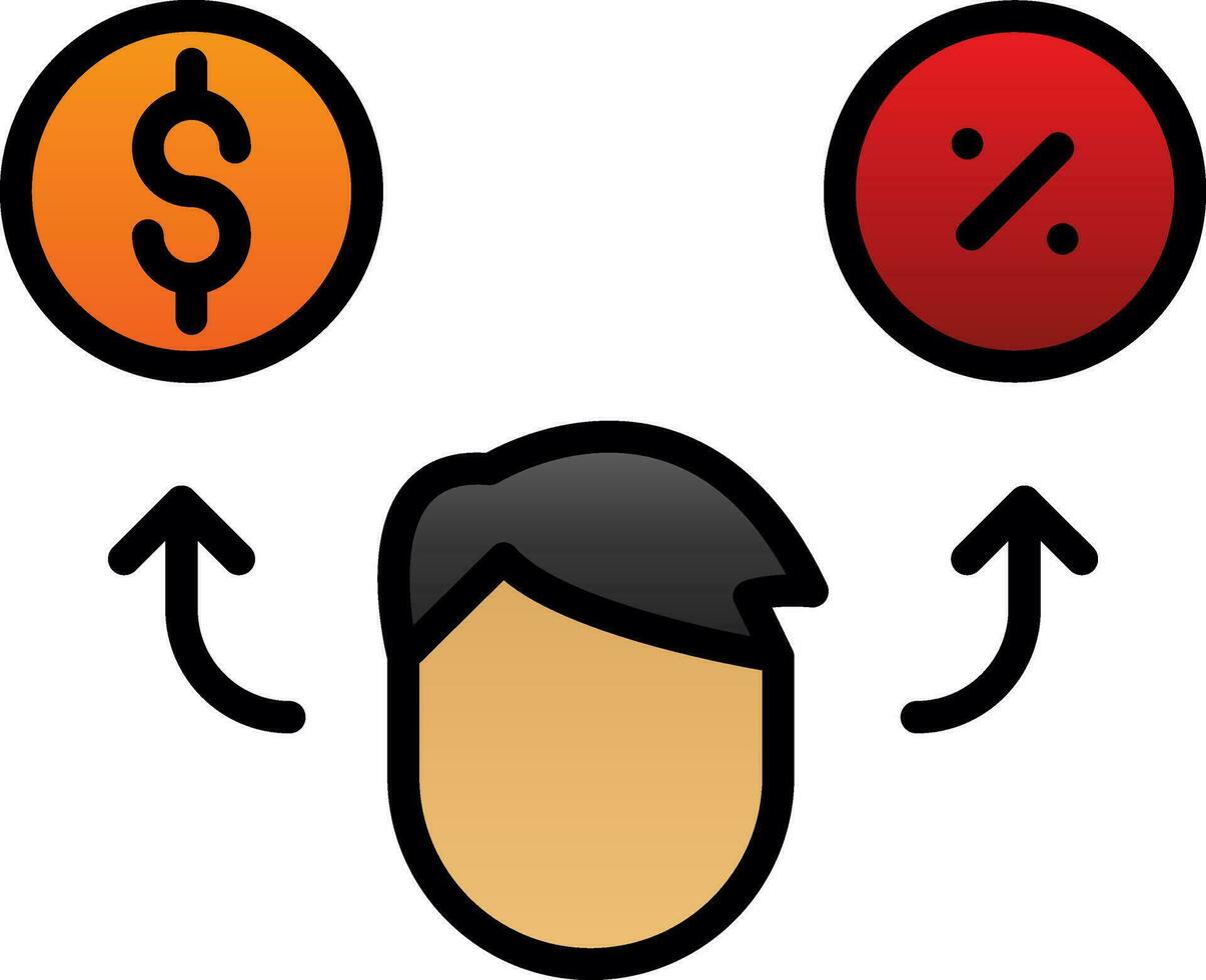 Debt Vector Icon Design