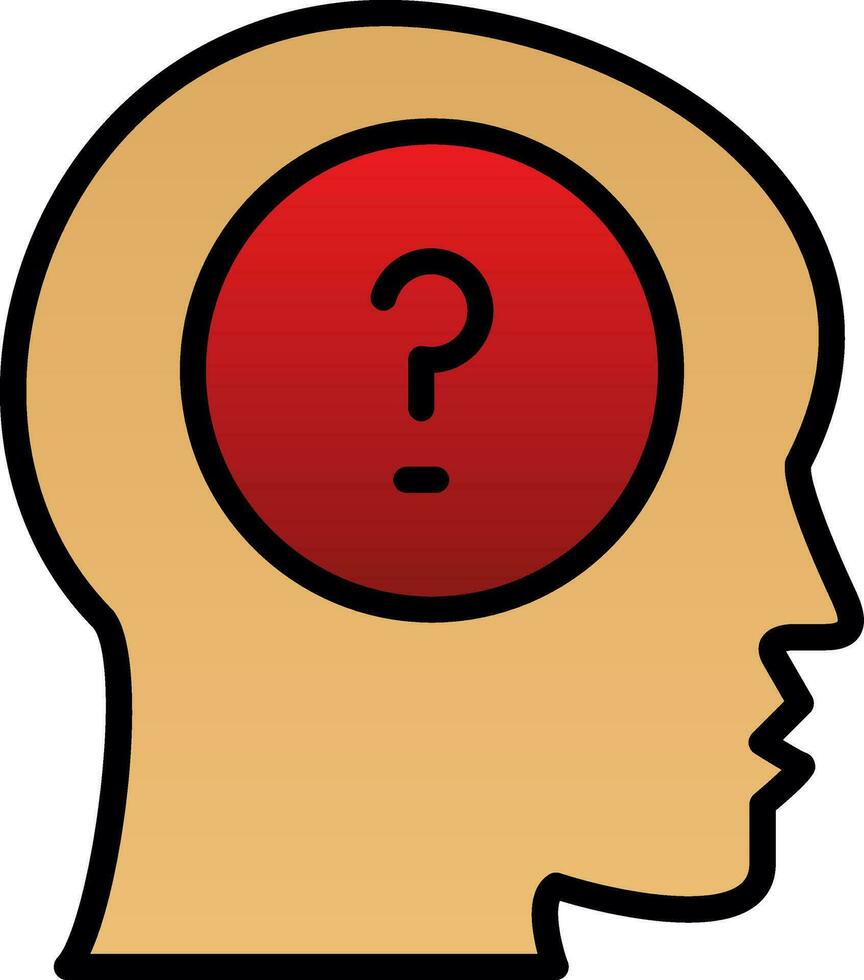 Mental Disorder Vector Icon Design