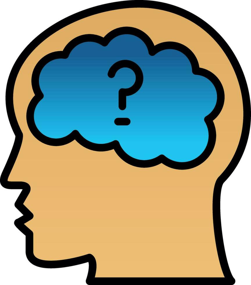 Mental Disorder Vector Icon Design