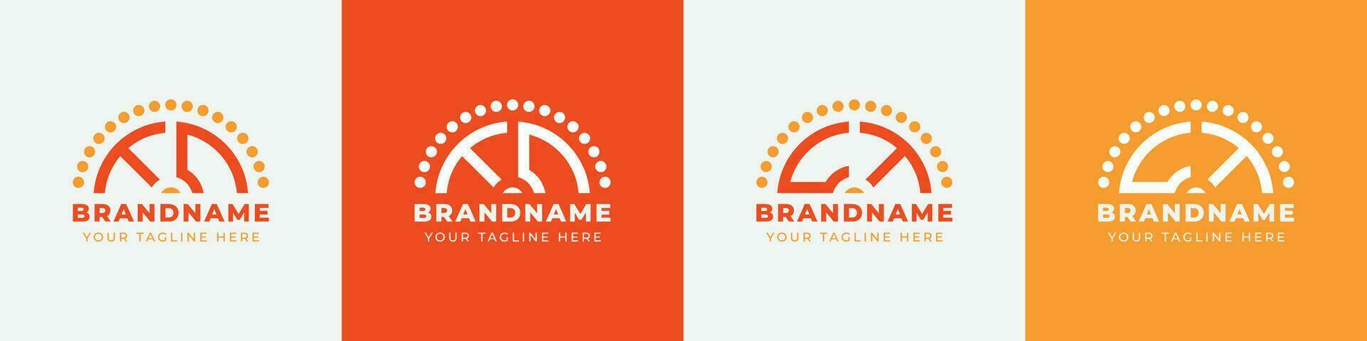 Letter CT and TC Sunrise  Logo Set, suitable for any business with CT or TC initials. vector