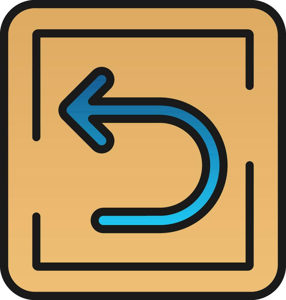 Back Arrow Vector Icon Design