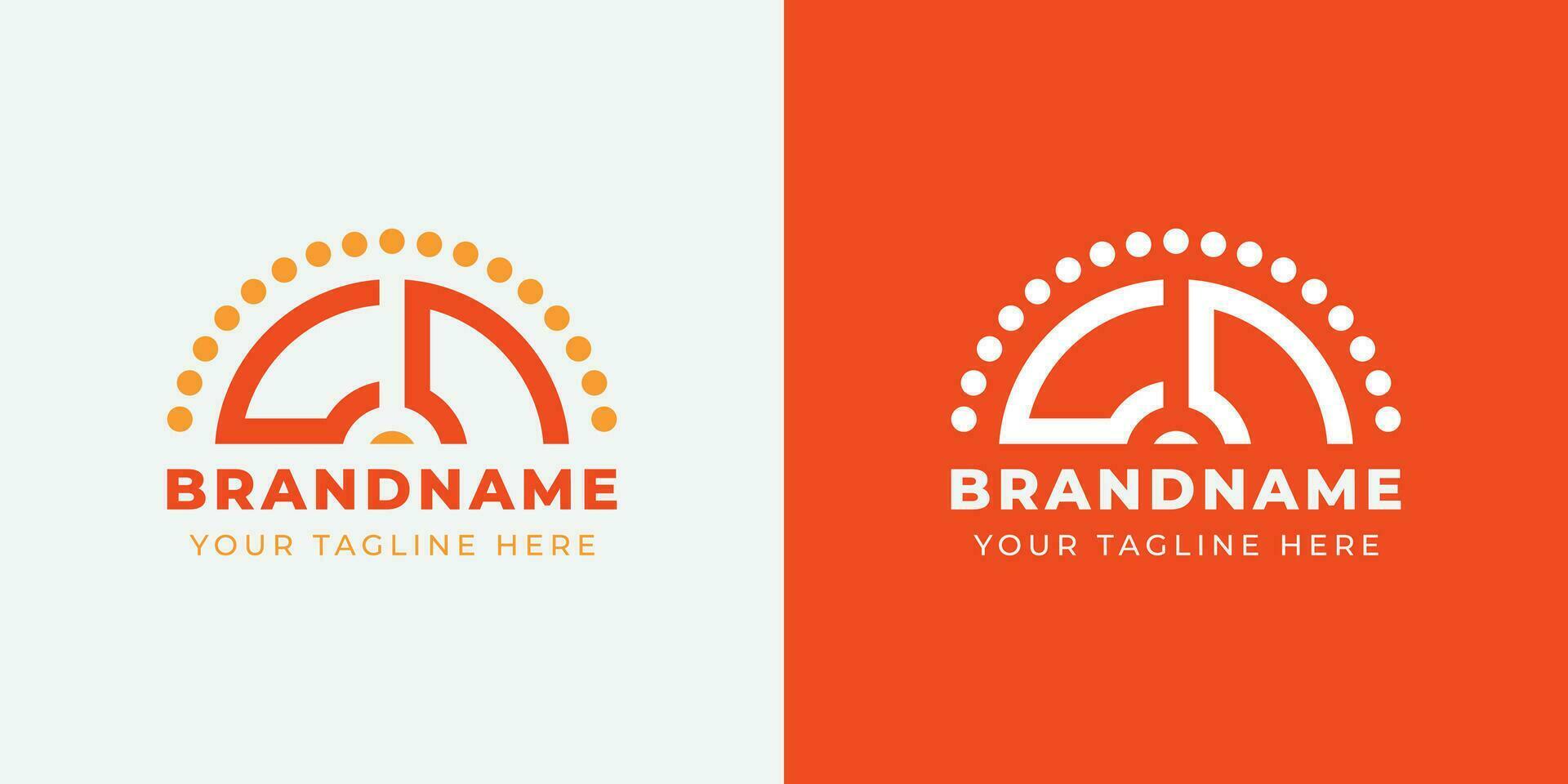Letter CC Sunrise  Logo Set, suitable for any business with CC initials. vector