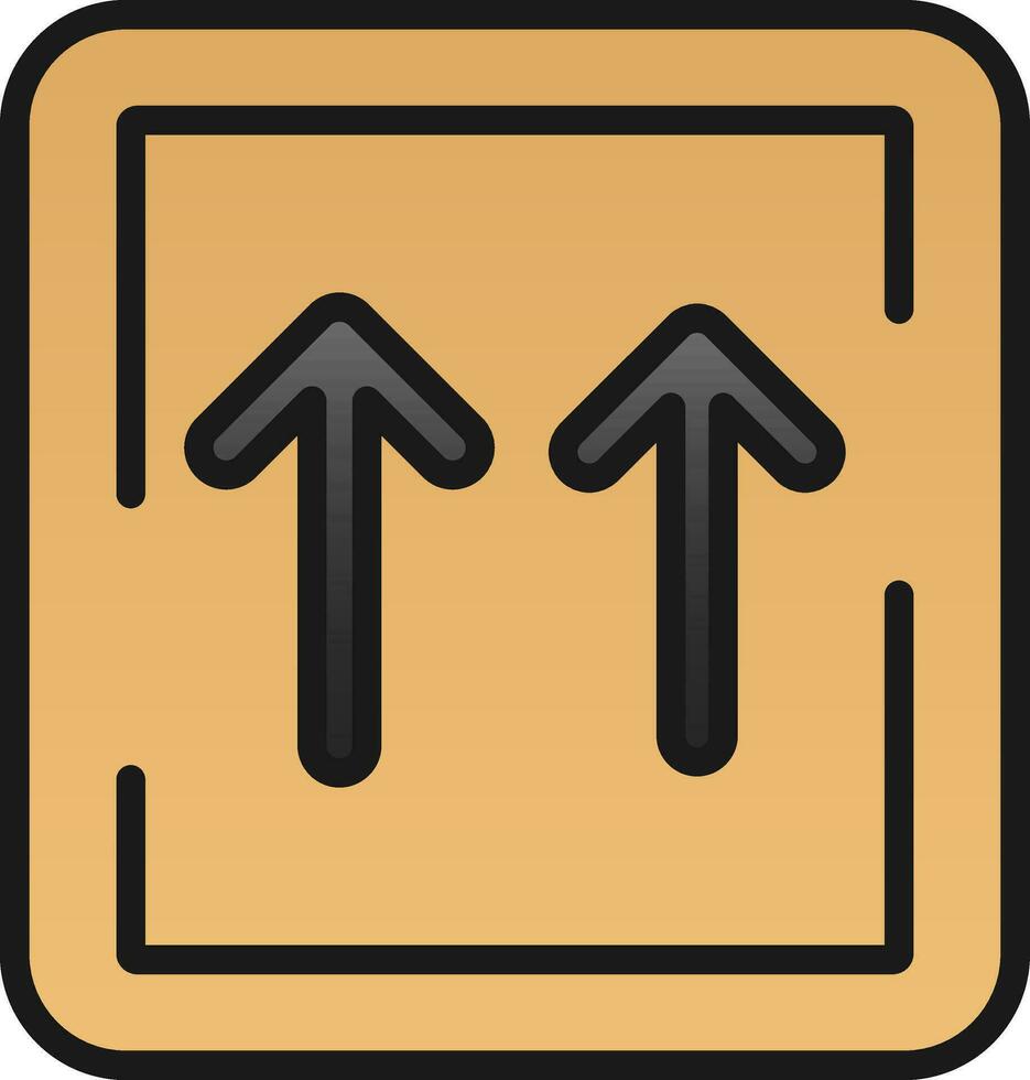 Up Arrows Vector Icon Design