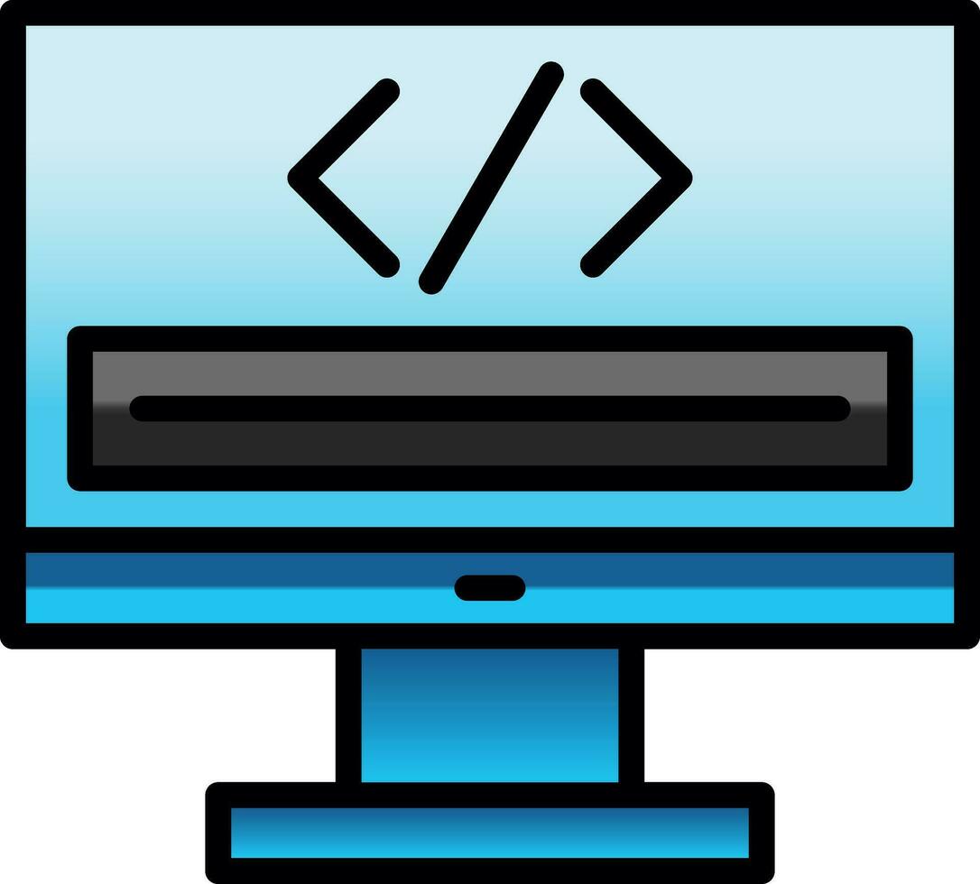 Coding Vector Icon Design