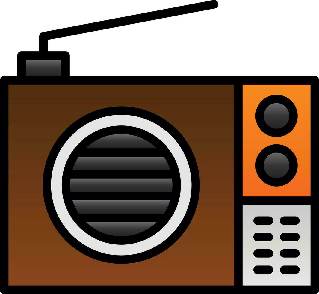 diseño de icono de vector de radio