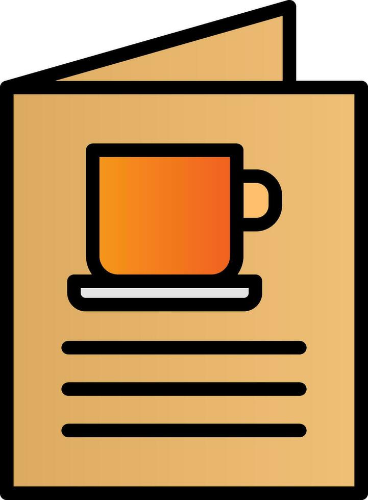 diseño de icono de vector de menú de café