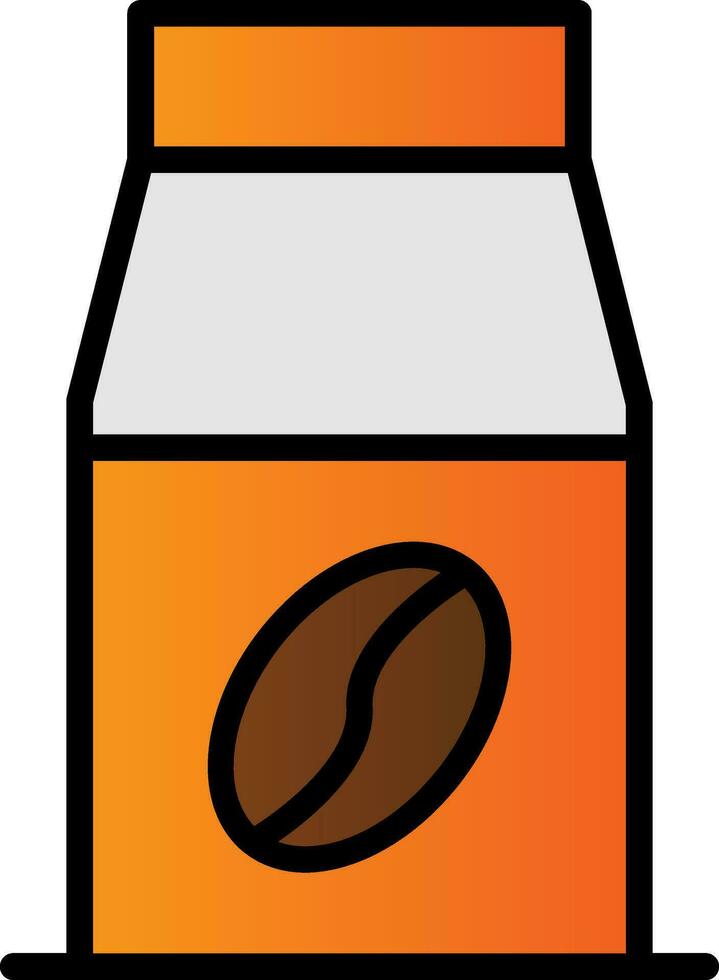 Coffee Bag Vector Icon Design