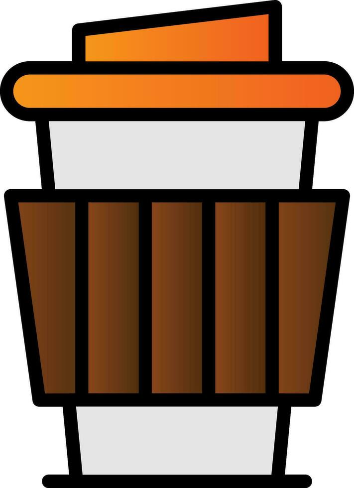 Paper Cup Vector Icon Design