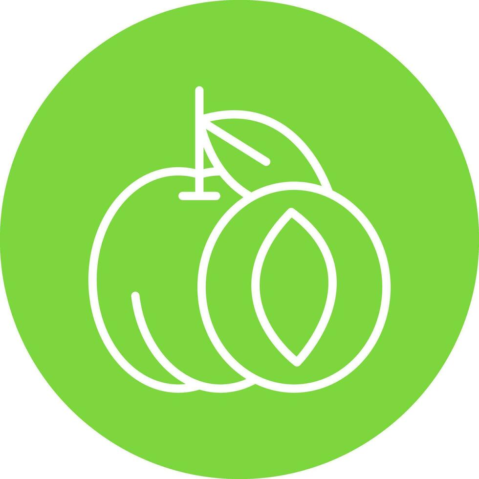 Apricot Vector Icon Design