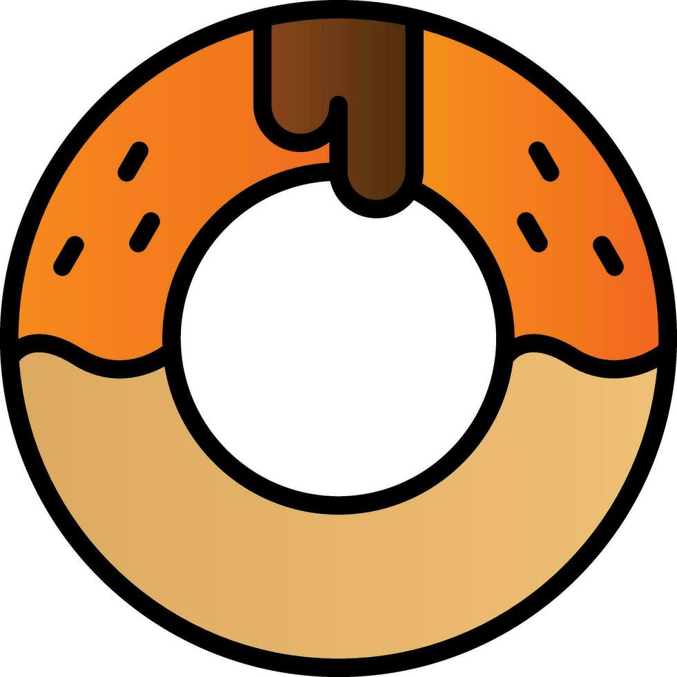 diseño de icono de vector de donut