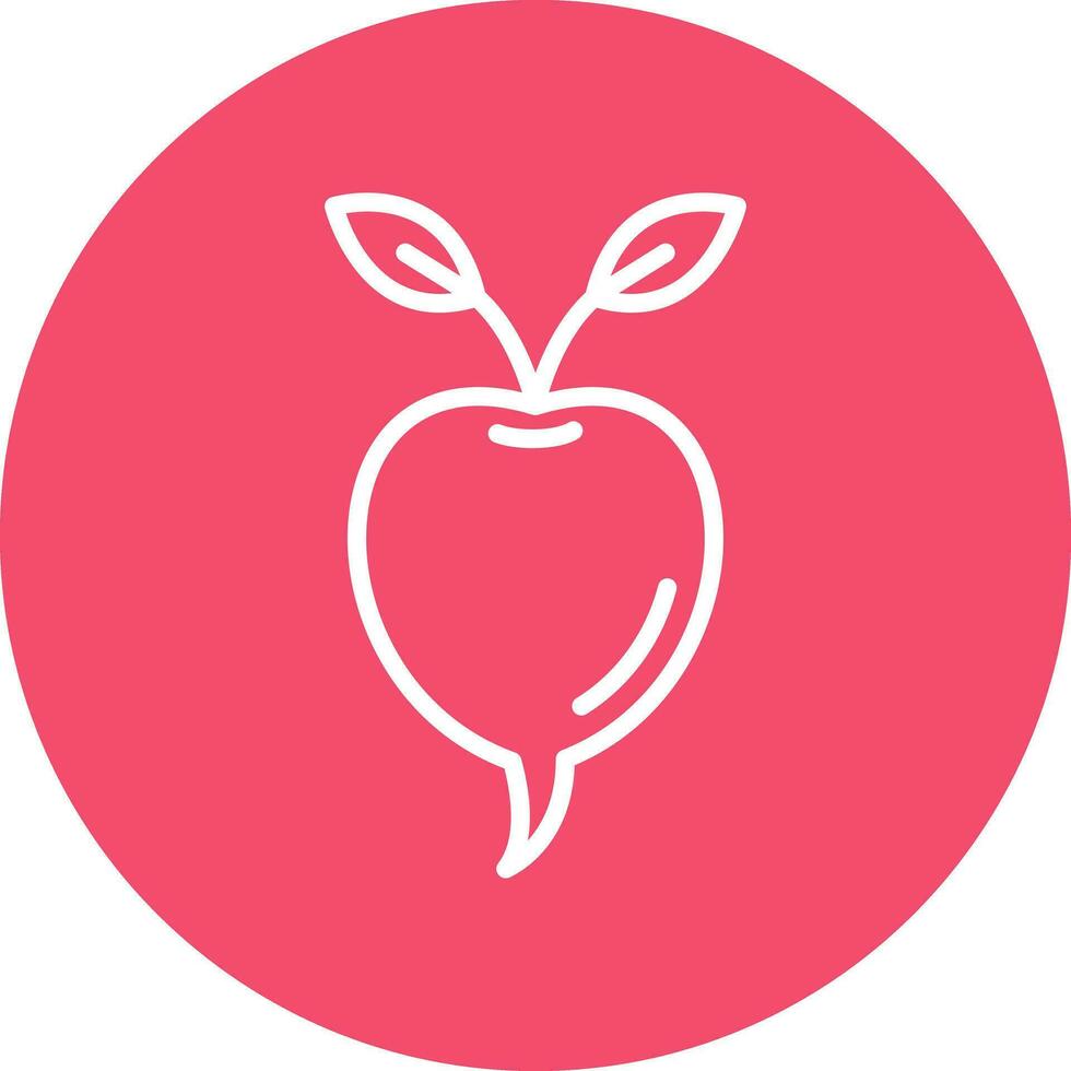 Radish Vector Icon Design