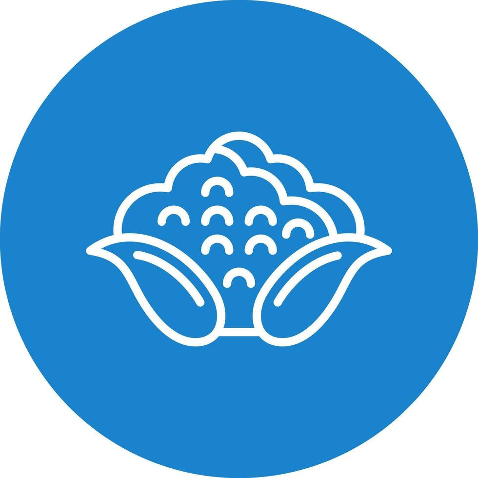 Cauliflower Vector Icon Design