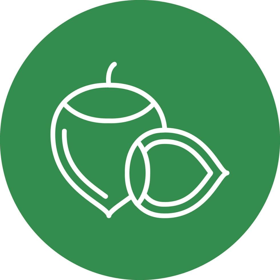 Hazelnut Vector Icon Design