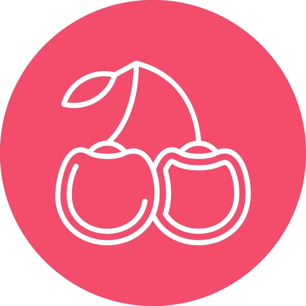 Cherries Vector Icon Design