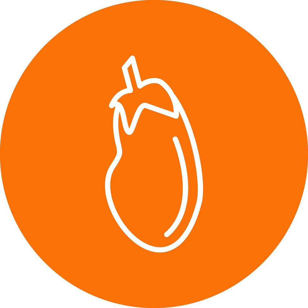 Aubergine Vector Icon Design