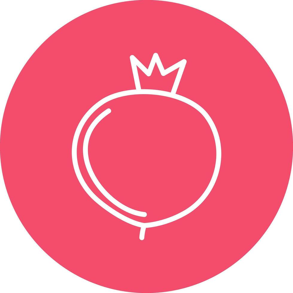 Pomegranate Vector Icon Design
