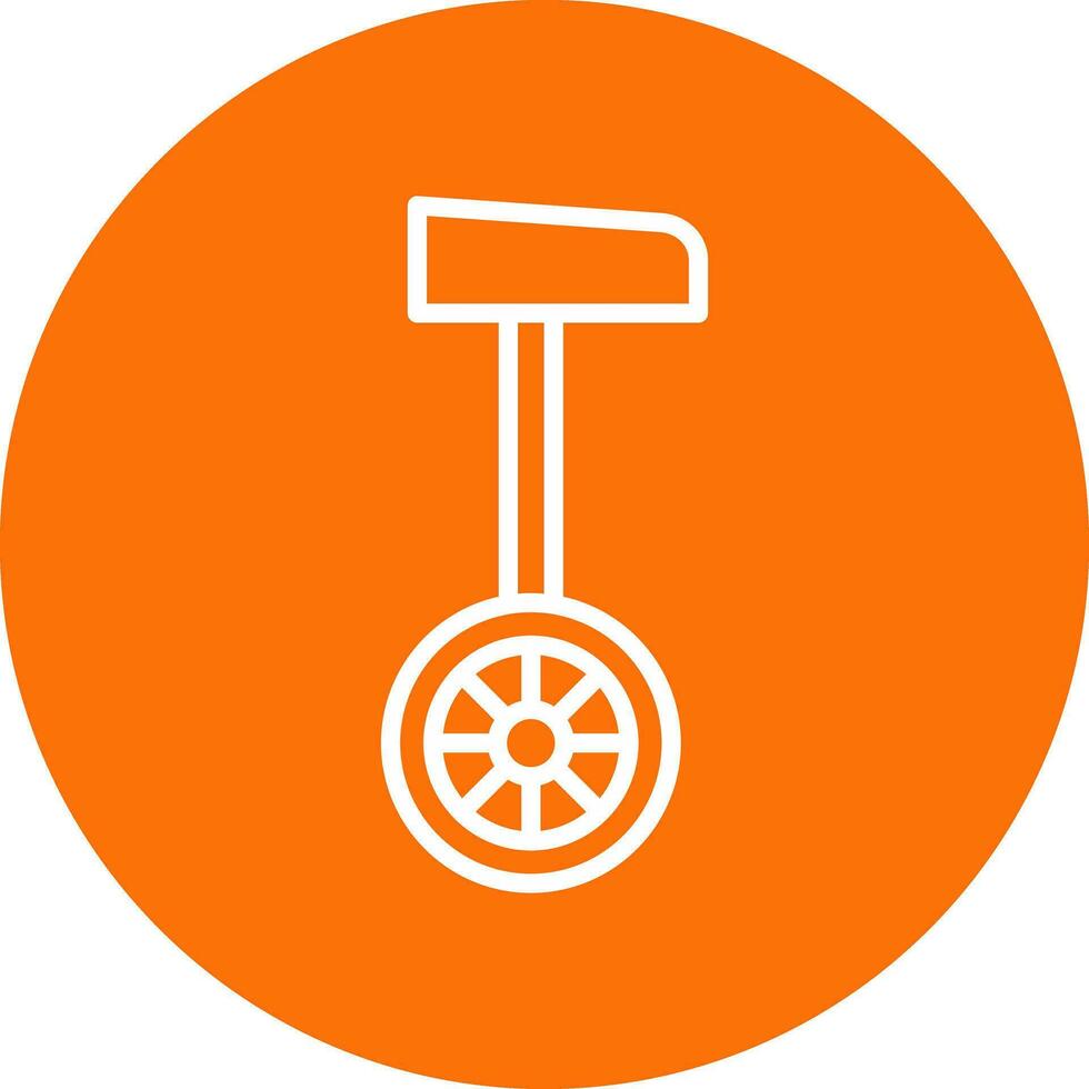 Unicycle  Vector Icon Design