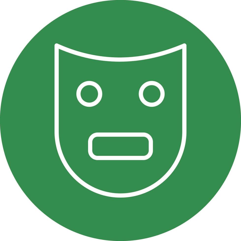 Theatre Mask  Vector Icon Design