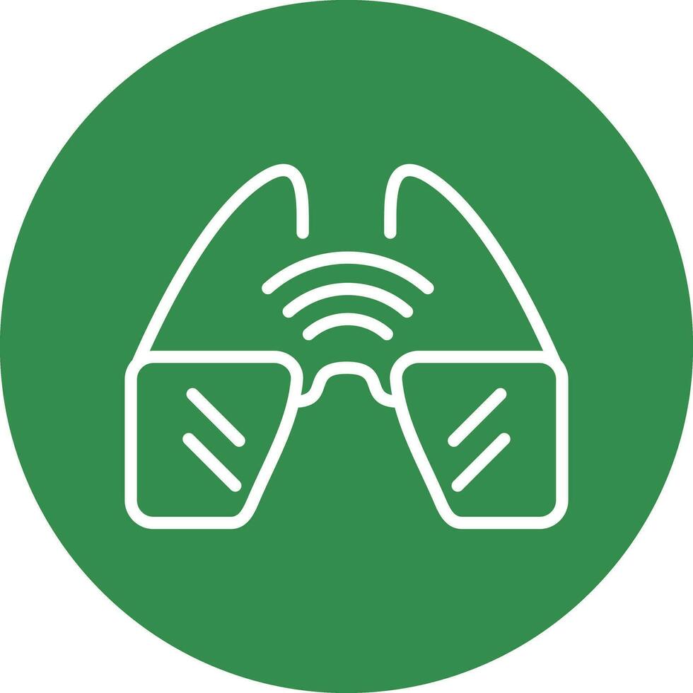 Smart Glasses  Vector Icon Design